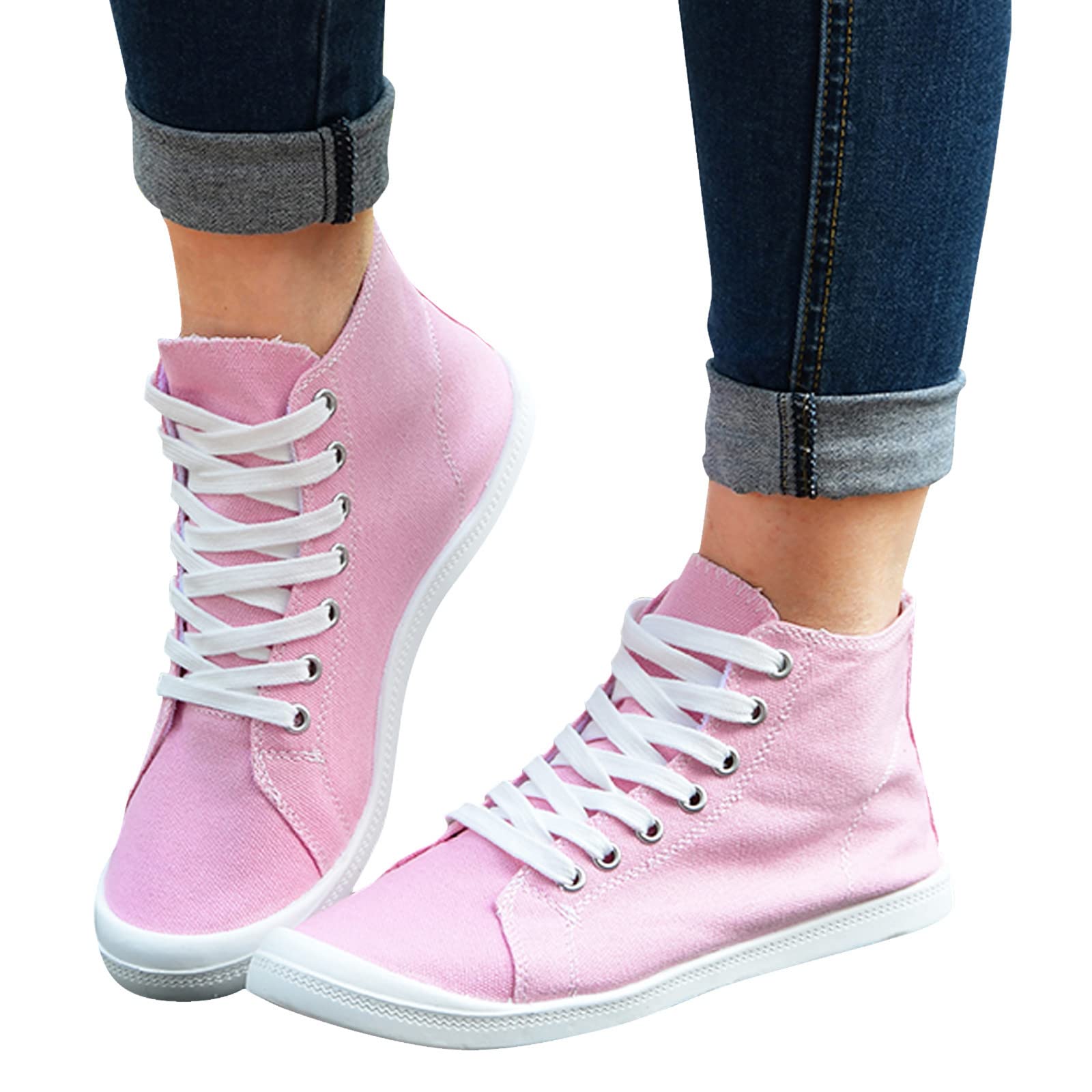 Gibobby Women's Casual Summer Sandals - Breathable Flat Slope Shoes for Ladies | Comfortable Pink Fashion Footwear for Beach, Walking & Daily Wear