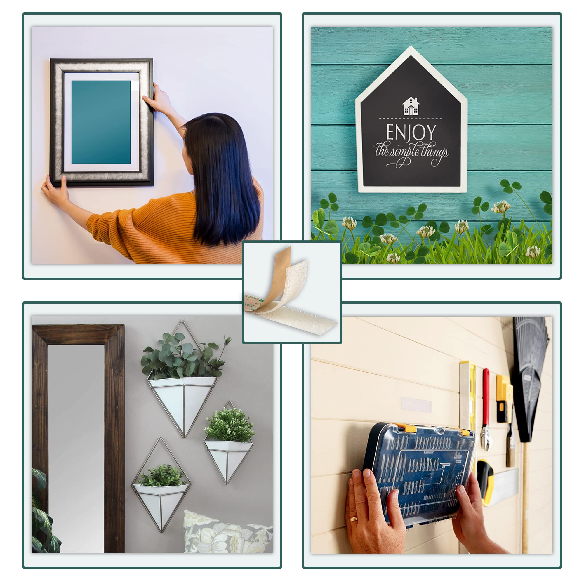 Picture Hanging Strips - No Nails Wall Hangers, 1
