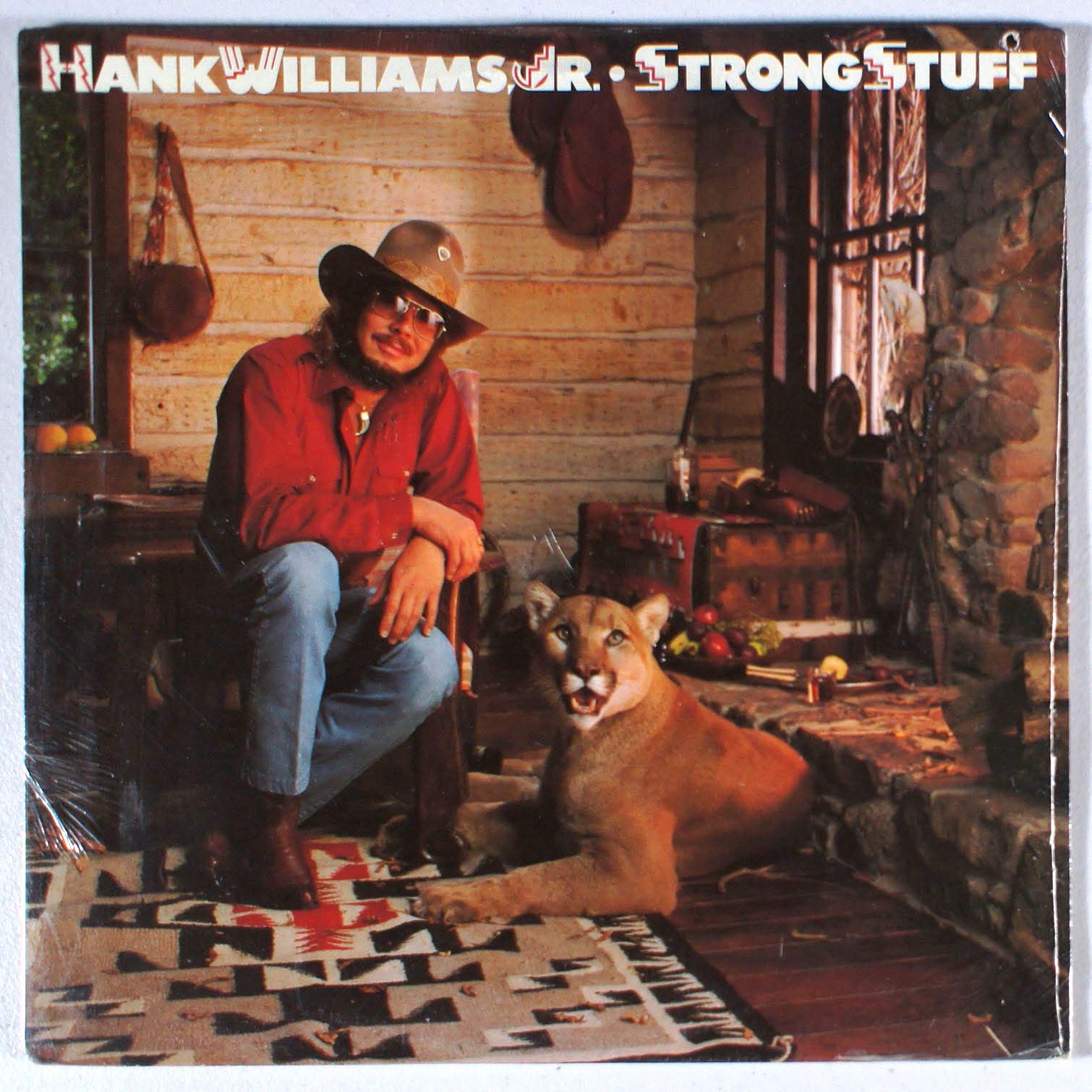 Hank Williams Jr. - Strong Stuff Vinyl Record LP Elektra 60223 | Country Music Collectible for Home Decor & Music Lovers