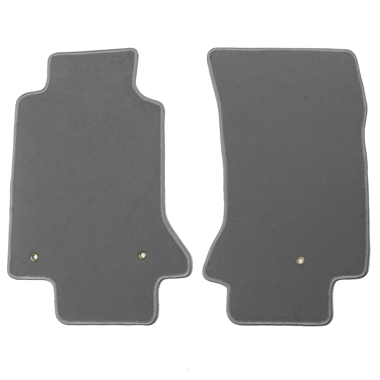 FREEMOTOR802® Non-Slip Nylon Car Floor Mats for 1997-2004 Chevrolet Corvette - Custom Fit, Grey 2-Piece Set - Perfect for Daily Driving & Road Trips