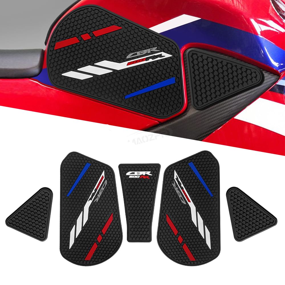 **2024 CBR600RR Motorcycle Tank Pad - Non-Slip Fuel Tank & Knee Grip Pad for Honda CBR 600RR (2020-2024) | Durable Motorcycle Accessories for Enhanced Riding Comfort & Safety**    *(Perfect for long rides, track days, and daily commuting to improve grip and protect your fuel tank from scratches.)*