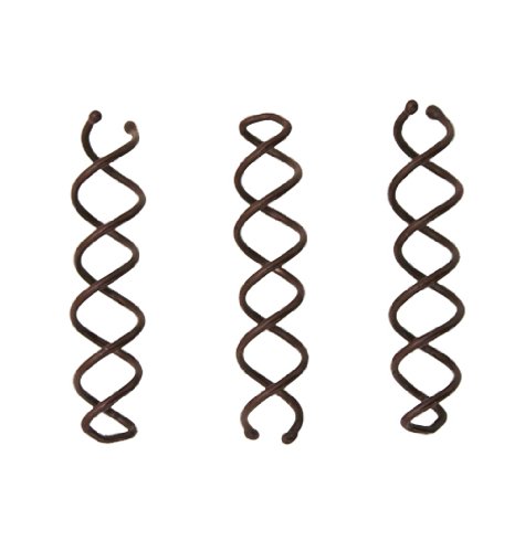 Modern Bobby Pins for Women & Girls - Mia Bobby Spins Hair Pins (3-Pack, Brown) | Twist & Spin Design for Thick & Long Hair | Perfect for Updos, Braids & Everyday Hairstyles