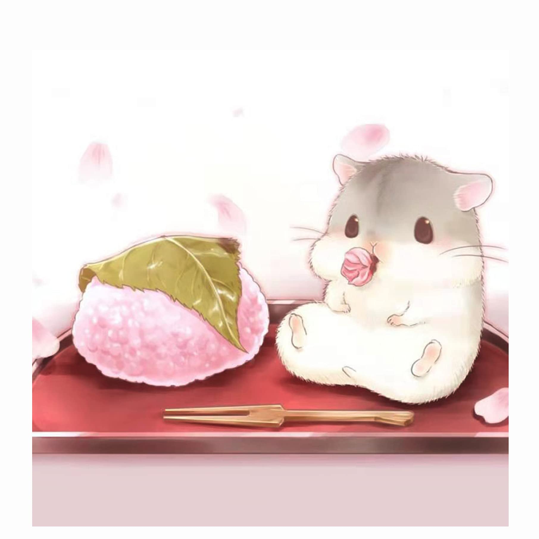 51buyoutgo Hamster Cross Stitch Kits for Adults Beginners & Kids - 11ct Pre-Printed Stamped Embroidery Kit with Funny Animal Patterns (36x36cm) - Perfect for Home Decor, DIY Crafts & Relaxation Gifts