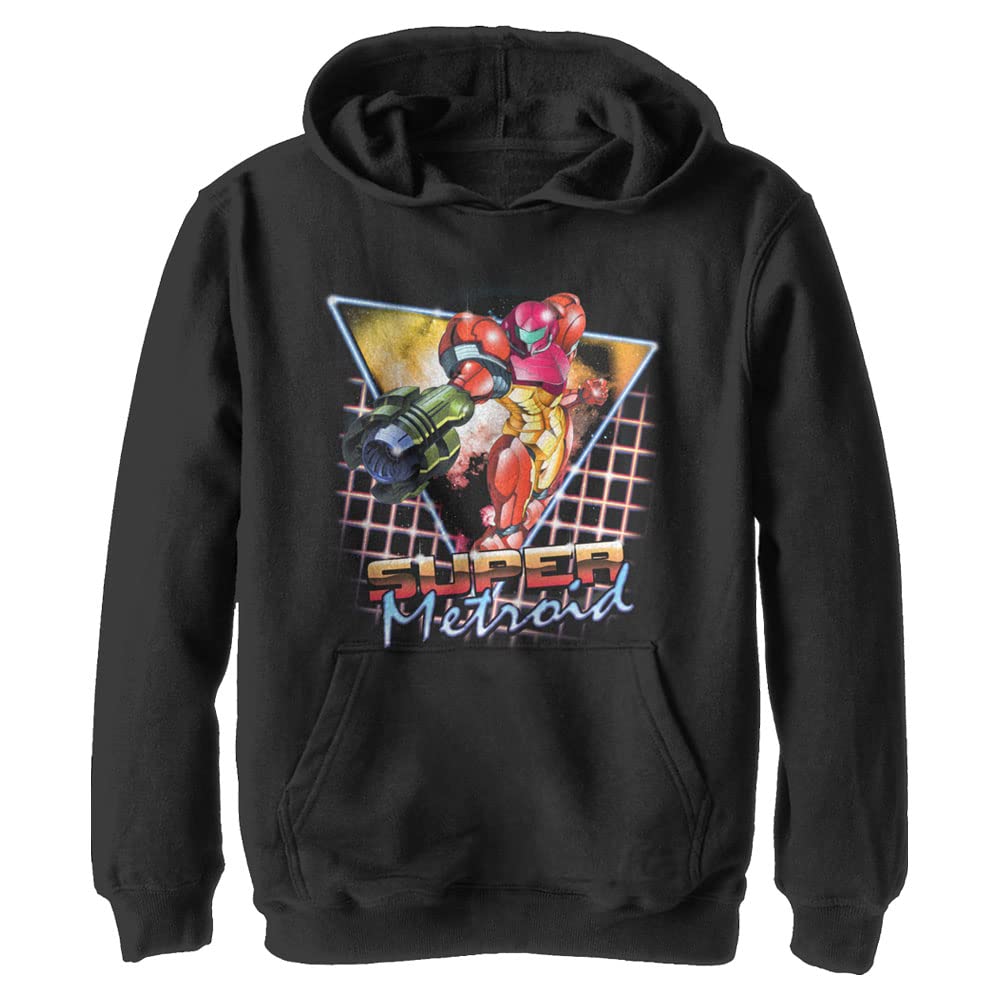 Nintendo Retro Blaster Youth Pullover Hoodie for Kids - Classic Gaming Inspired Fleece Sweatshirt for Boys & Girls | Perfect for Gaming Parties, School & Casual Wear