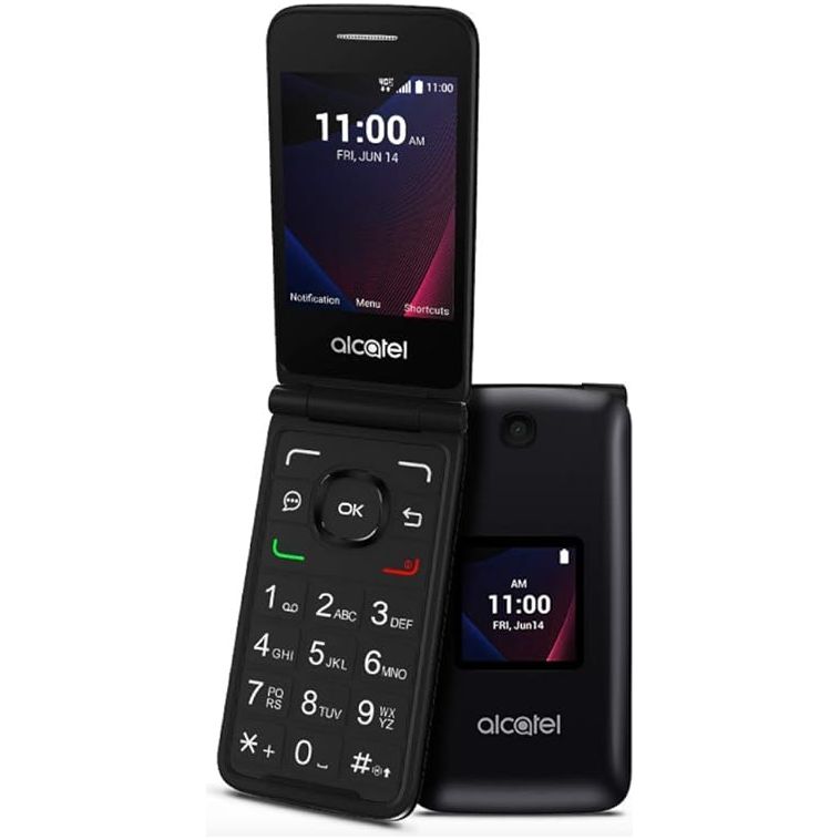 Alcatel GO Flip V 4051S 4G LTE Flip Phone - Verizon Wireless & Page Plus Compatible - Perfect for Seniors & Emergency Use