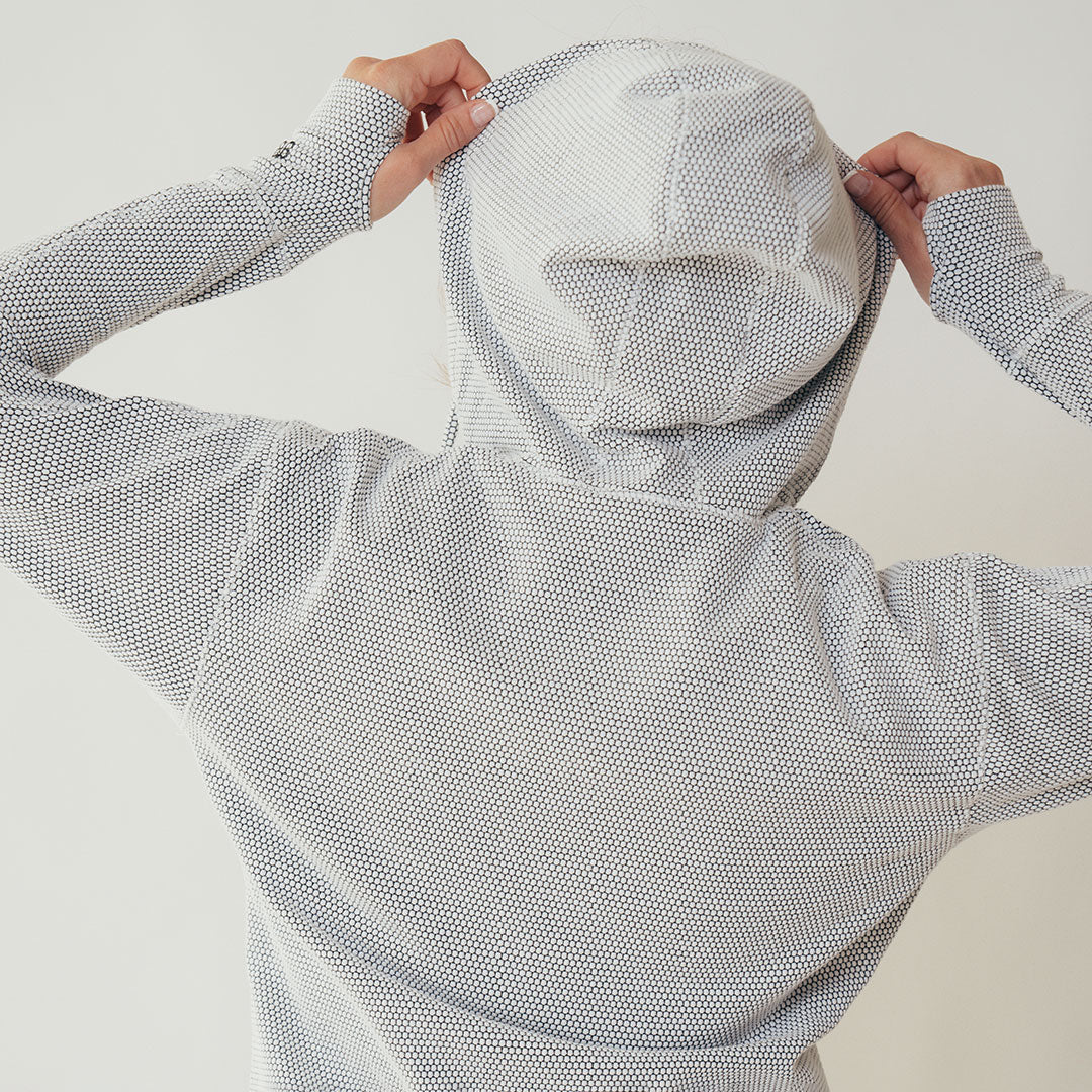 Albion Honeycomb Zip Up Hoodie - Lightweight & Comfortable for Men & Women - Perfect for Outdoor Activities, Gym & Casual Wear