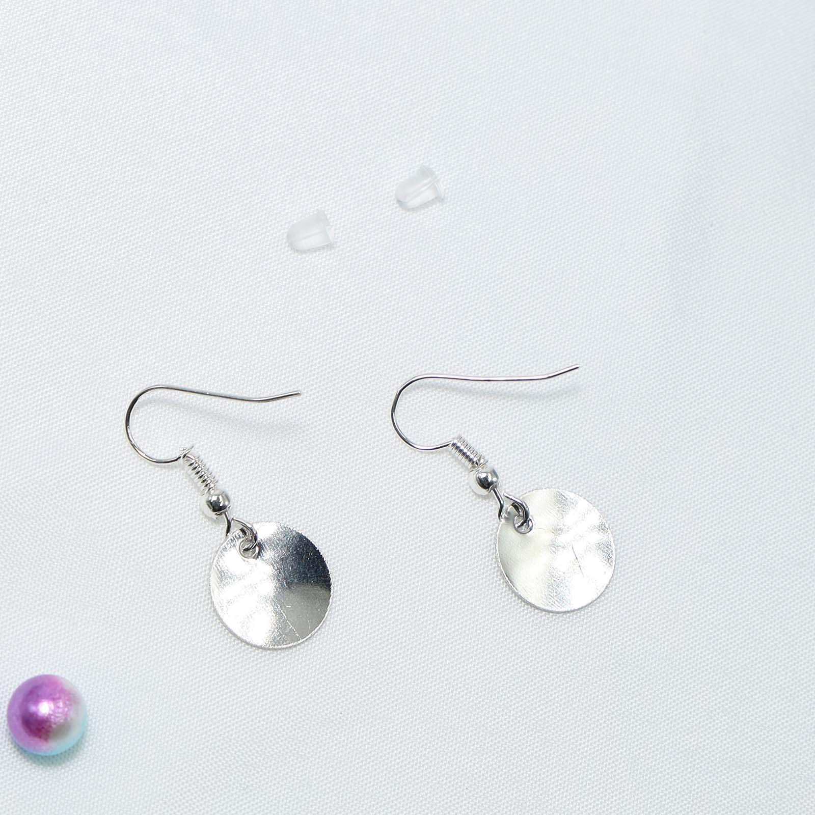 TseenYi Sterling Silver Coin Disc Dangle Earrings - Round Disk Drop Earrings for Women & Girls | Trendy Personalized Jewelry Gift for Parties, Dating & Everyday Wear