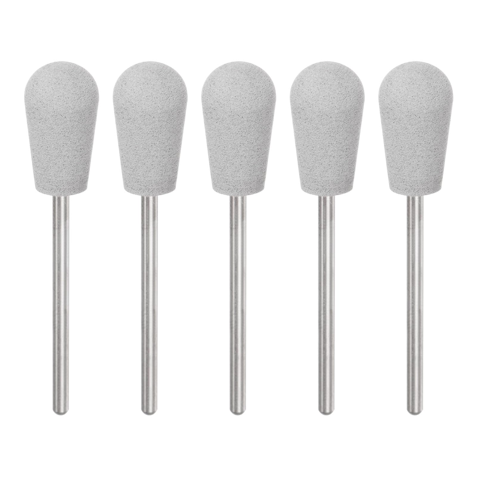 5pcs Rubber Polishing Bits - 150 Grit Silicone Buffing Wheels 10mm Dia Mounted Grinding Heads for Electric Grinder & Rotary Tools | Perfect for Metal Polishing, Jewelry Making & DIY Craft Projects