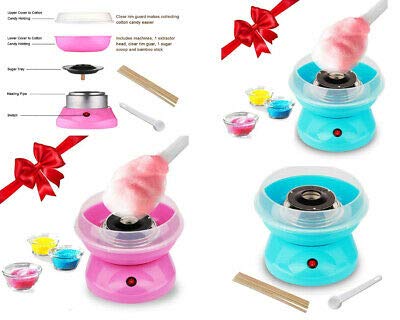 Electric Cotton Candy Maker for Home - Sugar-Free Candy Machine for Family Fun