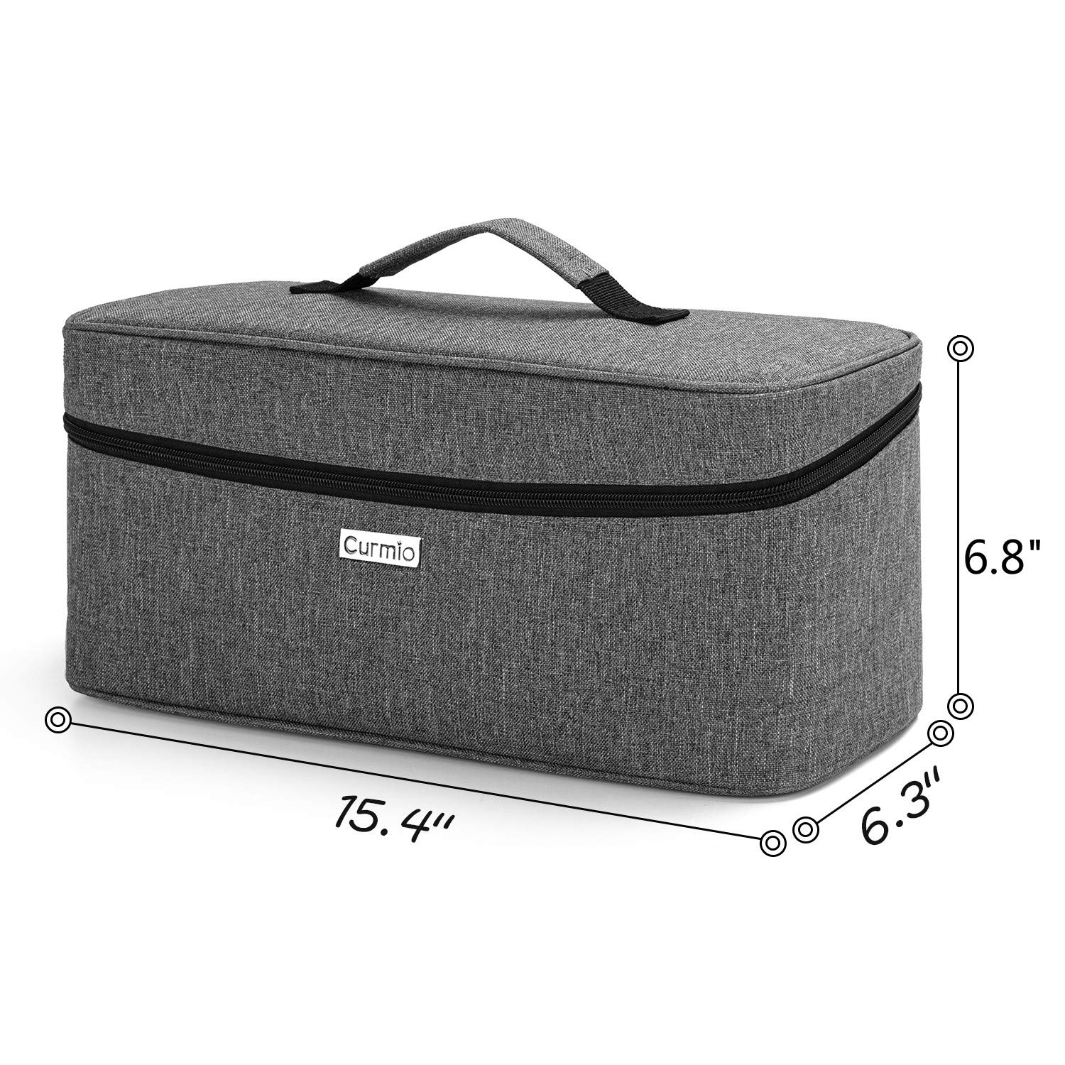 CURMIO Universal Game Disc Storage Bag - Holds 24 Discs, Portable Carrying Case for PS5, PS4 Pro, PS3, Xbox Series X/S & Xbox One (Gray) - Perfect for Travel, Gaming Parties & Organized Storage