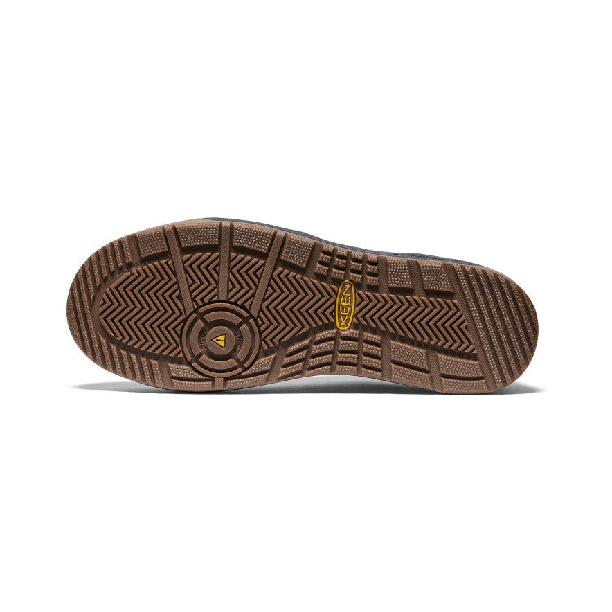 Kenton ESD Safety Work Shoes for Men - Carbon Toe, Black/Gum - Slip Resistant & Electrical Hazard Protection for Construction & Warehouse Workers