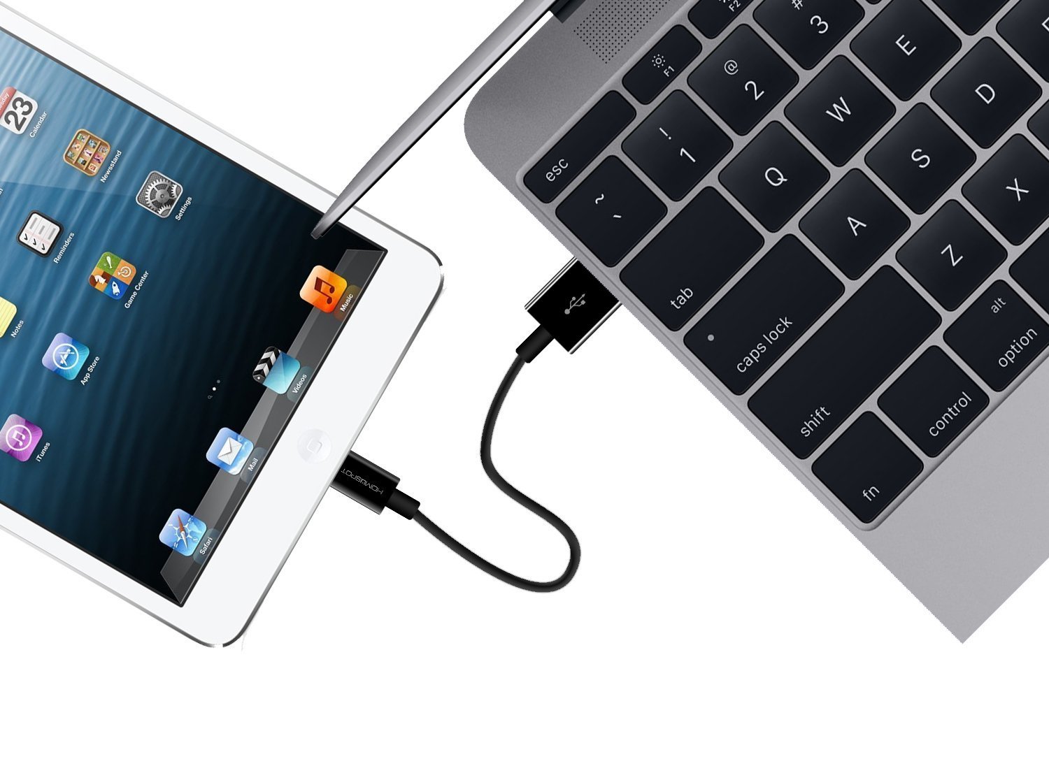 HomeSpot 3ft Short iPhone Charger - Lightning Cable Fast Charging Cord for iPhone 14/13/12/11/X/8/7 - Durable & Tangle-Free (Perfect for Travel, Office & Home Use)