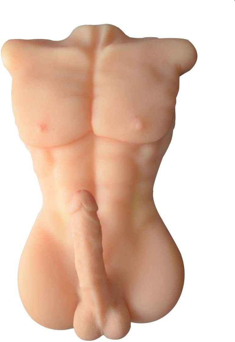 Realistic Half Body Male Torso Sex Doll - Lifelike Flesh Male Masturbation Toy for Women & Couples | Enhance Intimacy & Solo Pleasure | Perfect for Bedroom Fun & Spicing Up Relationships