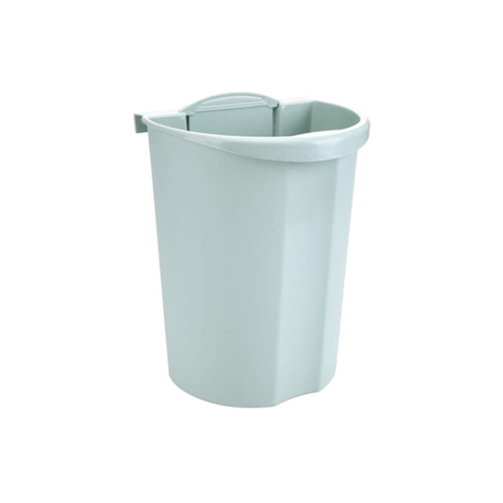 Small Hanging Trash Can for Kitchen Cabinet - Green Desktop Garbage Bin with Easy Mount for Drawer, Countertop & Car Use | Space-Saving Waste Basket for Office, Bathroom & Home Organization
