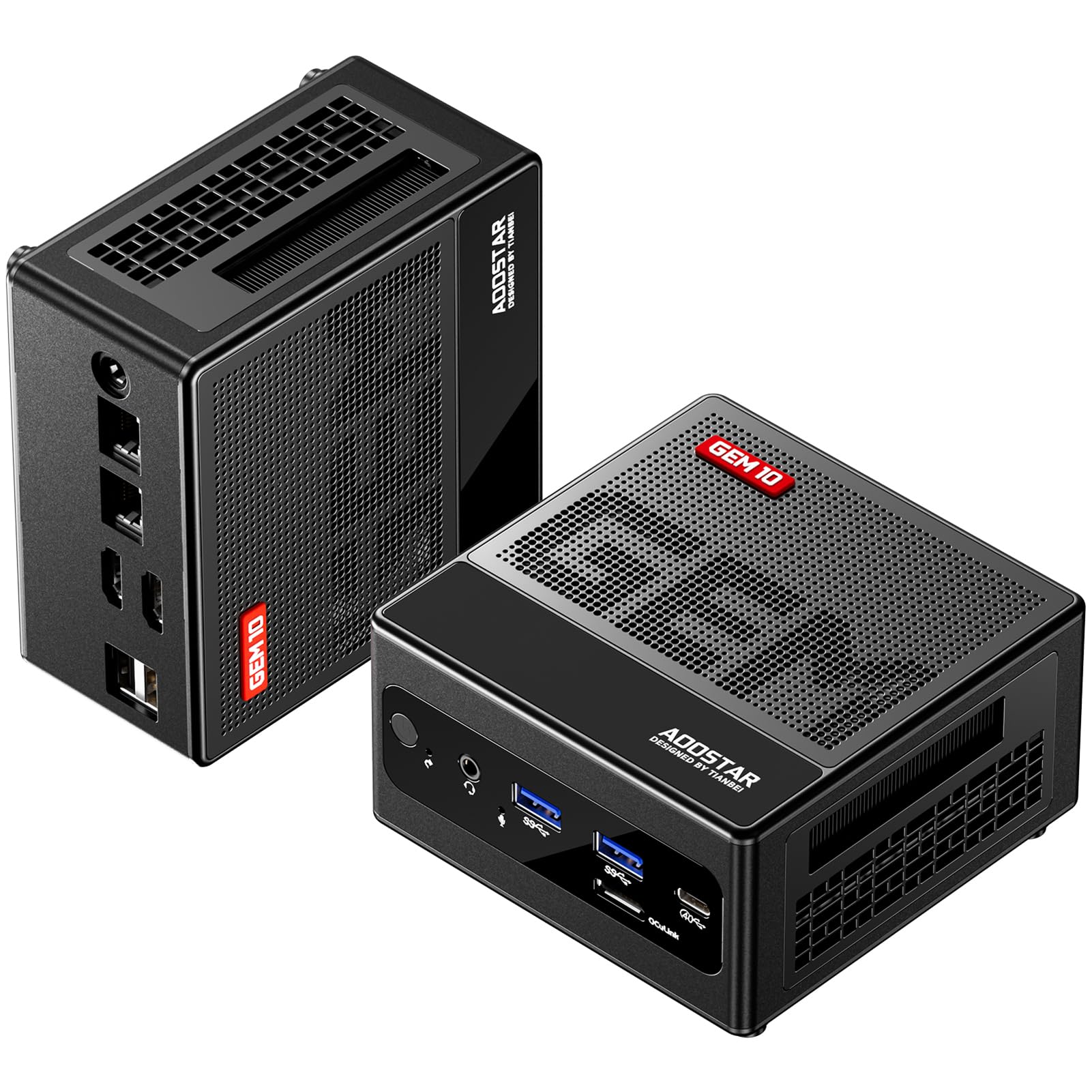Docooler Mini PC 32GB LPDDR5 RAM 1TB SSD, AMD Ryzen 7 6800H 8-Core Mini Desktop Computer, WiFi 6 & Bluetooth 5.2, Dual 2.5G LAN, USB 3.2, 4K@120Hz Triple Display - Perfect for Home Office, Gaming & Multimedia Streaming