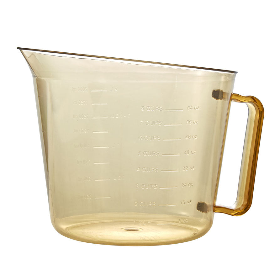 Cambro 200MCH150 High Heat Resistant Measuring Cup, 2 qt (64 oz) Amber - Perfect for Baking, Cooking & Food Prep in Commercial Kitchens & Home Use
