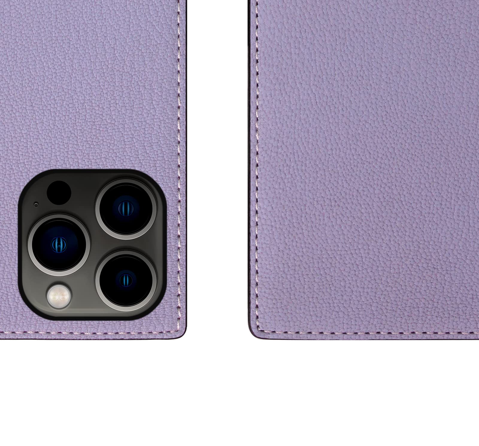 Premium D9 French Chevere Sully Leather Wallet Case for iPhone 12 Pro Max – Handcrafted Diary Style with Card Slots & Side Cash Pocket | Gift Box Included (Lavender) | Perfect for Everyday Use, Travel & Gifting