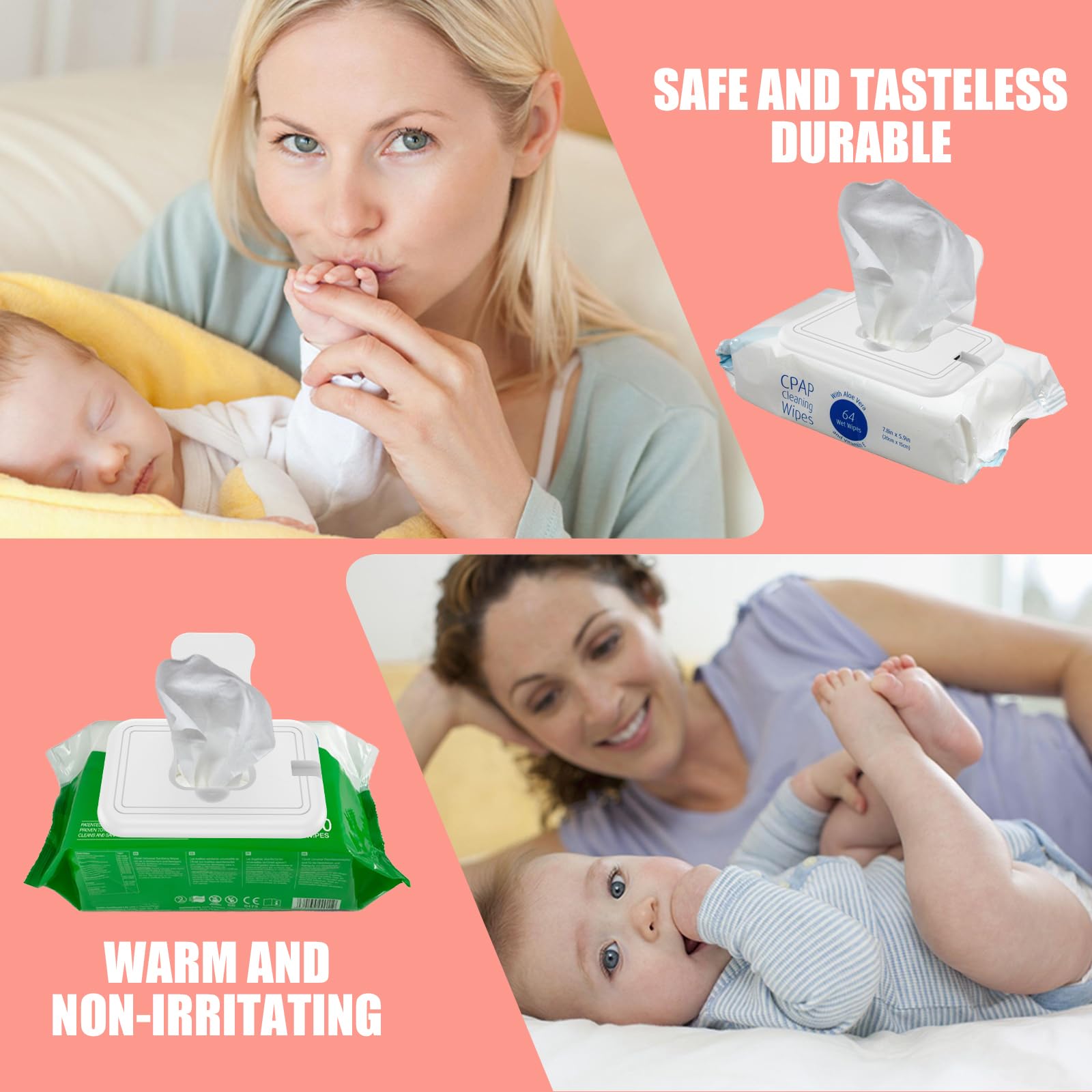 Portable USB Baby Wipe Warmer - Fast Heating Travel Wipes Heater for Diaper Changing (40-55℃) | Compact 5.9×3.9×0.39in Design | Perfect for Home, Nursery, Car & On-the-Go Parents