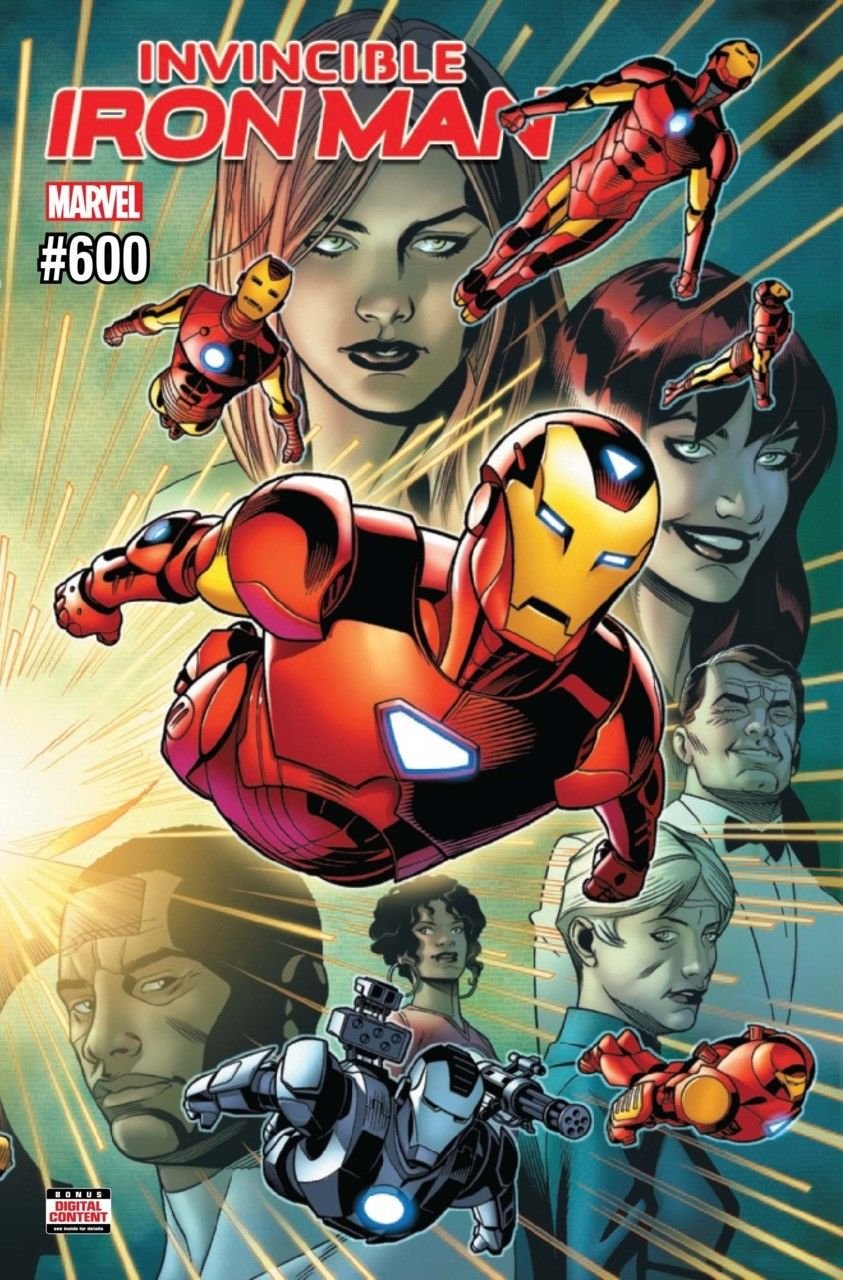 Invincible Iron Man (2016) #600 Comic Book - VF/NM Condition - Collectible Marvel Superhero Series - Perfect for Display & Investment