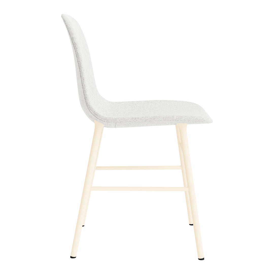 Modern Form Chair with Sturdy Metal Legs & Comfortable Upholstered Seat - Perfect for Home Office, Living Room & Dining Room Decor