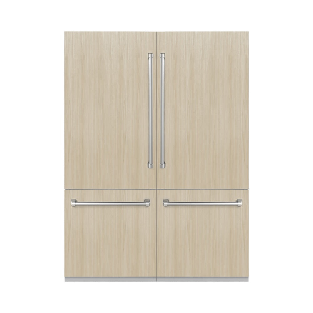 ZLINE 60 Inch 32.2 cu ft Built-In French Door Refrigerator with Bottom Freezer, Water Dispenser & Ice Maker - Graphite Gray Interior (GRBIV 60) | Perfect for Modern Kitchens, Open Concept Homes & Luxury Appliances