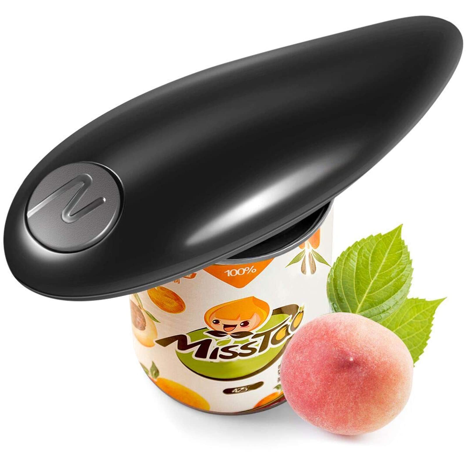 Electric Can Opener - One Touch Automatic Opener with Smooth Edge Cutting - Perfect for Kitchen, Camping & Emergency Use