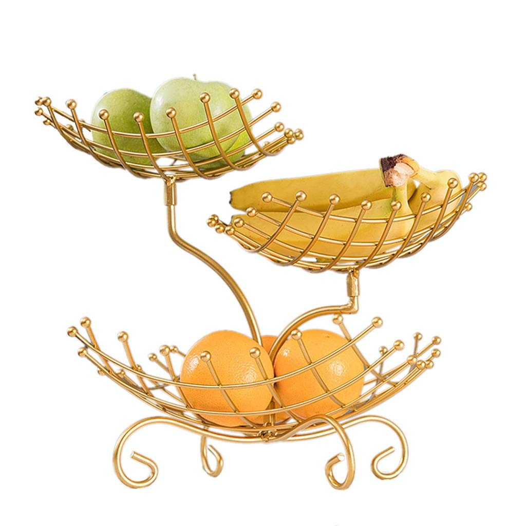 Nordic 3-Tier Fruit Tray - Modern Multi-Layer Snack Bowl for Living Room, Elegant Fruit Basket for Home Decor, Kitchen & Dining Room - Perfect for Serving Fruits, Nuts, and Party Appetizers