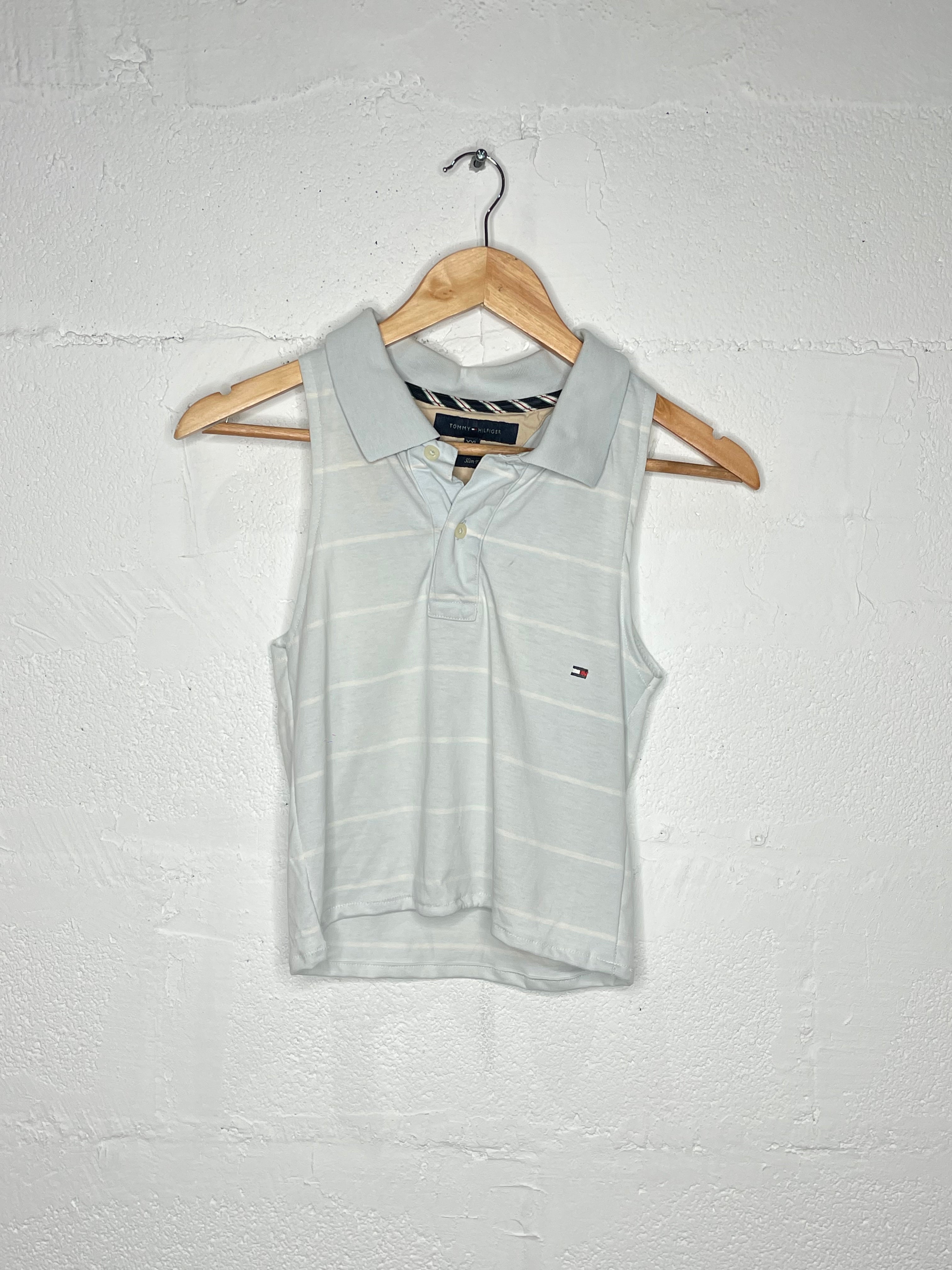 Tommy Hilfiger Women's Polo Crop Top - Short Sleeve Casual Shirt for Summer, Golf, and Everyday Wear
