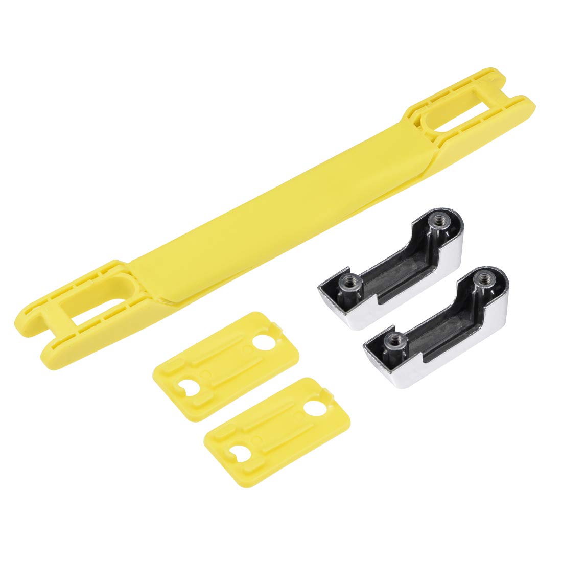 uxcell Luggage Handle Replacement - 220mm Suitcase Strap Grip (2 Pack, Yellow) | Durable Travel Accessory for Suitcase Repair & Smooth Rolling