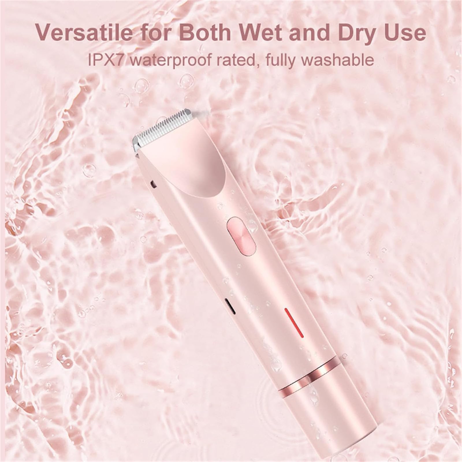 Arliven 2-in-1 Electric Bikini Trimmer & Body Shaver for Women - Rechargeable Dual Head Epilator for Smooth Skin - Perfect for Travel, Gym & Sensitive Areas (Purple)