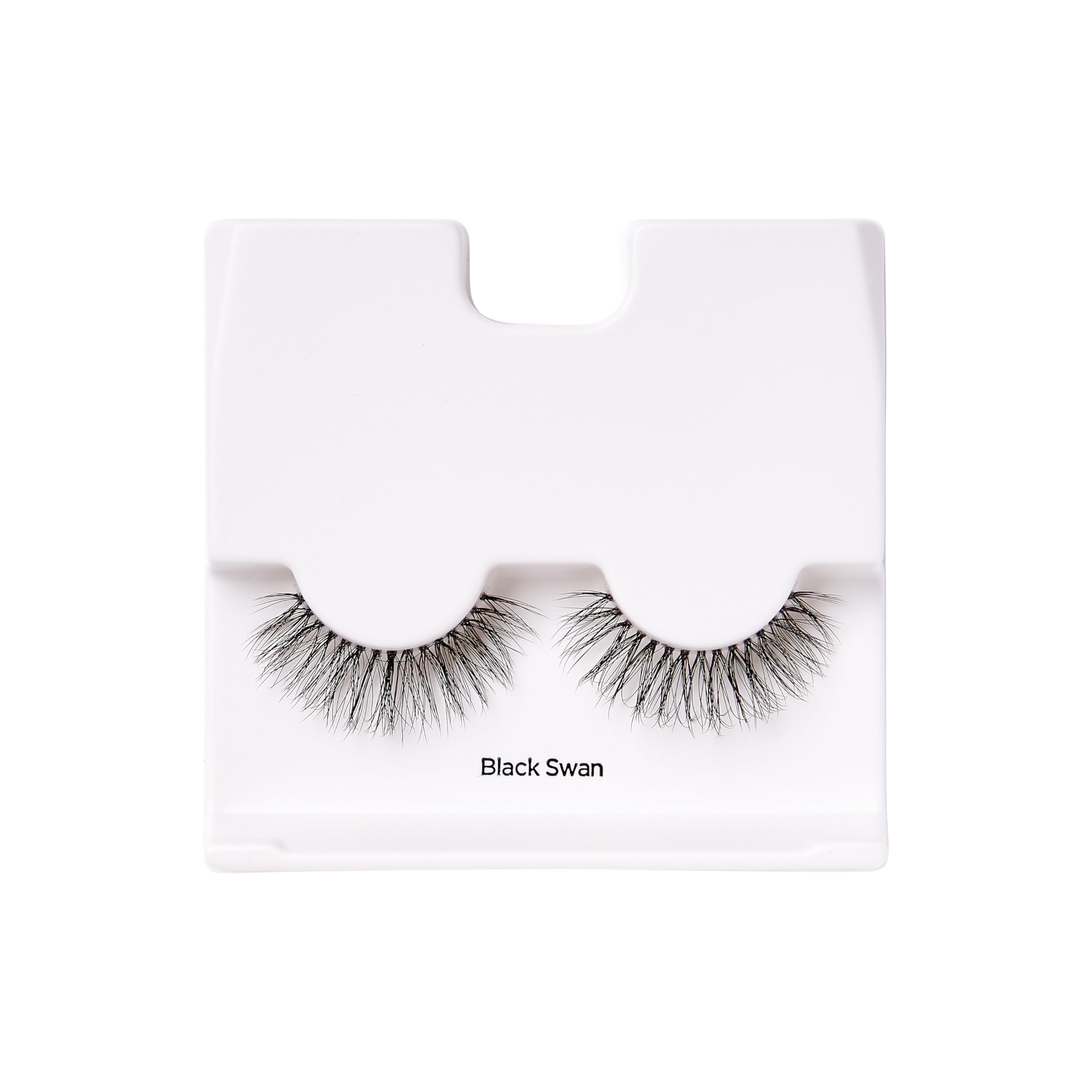 KISS Lash Couture LuXtensions False Eyelashes - Flat Lash Technology, Super Slim Band, Real Extension Fibers | Reusable & Contact Lens Friendly | Black Swan Style (1 Pair) | Perfect for Weddings, Parties & Night Out Makeup Looks