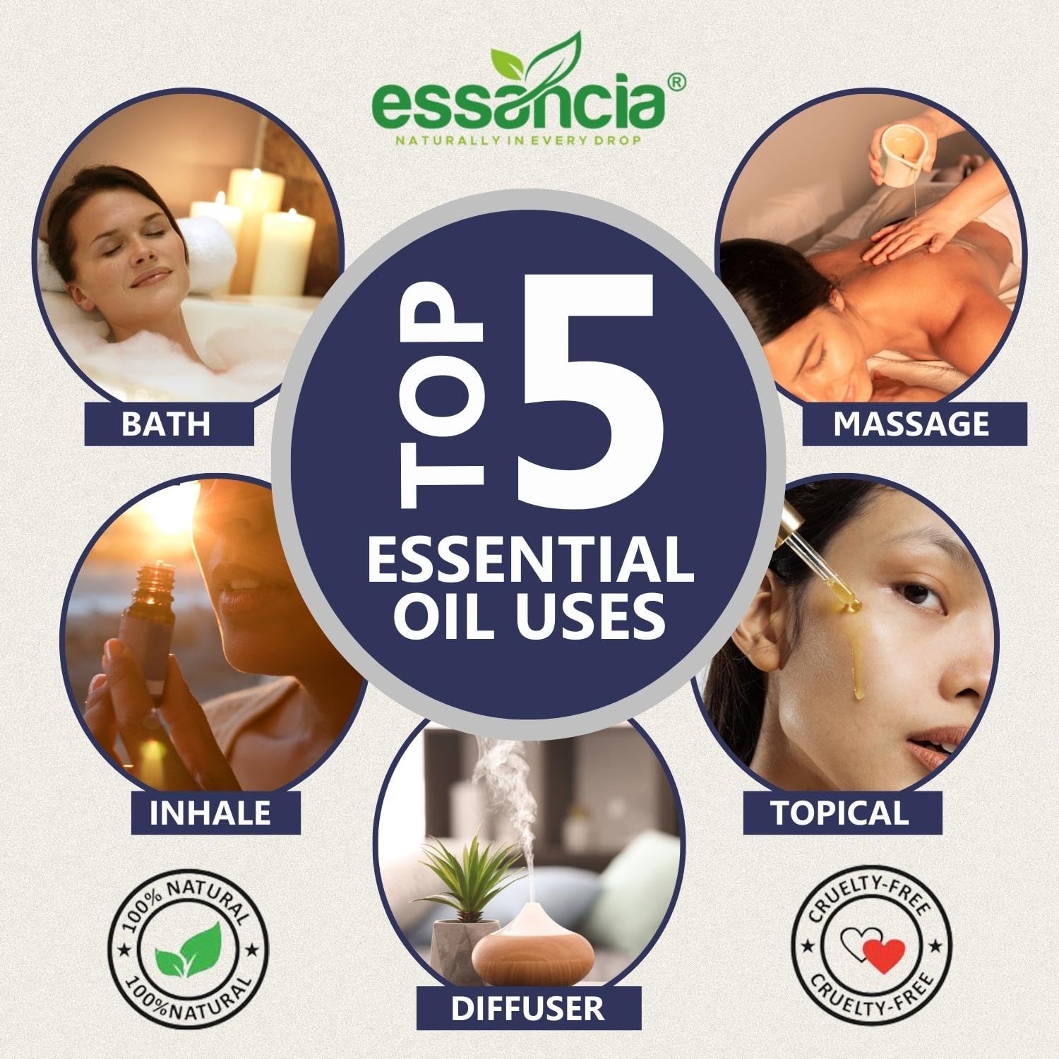 **Essencia 100% Pure Black Pepper Essential Oil - Natural Undiluted Therapeutic Grade for Aromatherapy, Energy Boost & Massage (30ml) - Perfect for Diffusers, DIY Skincare & Relaxation**