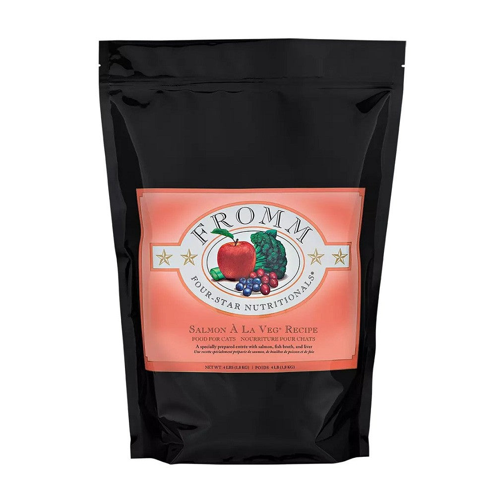 Premium Salmon & Vegetable Dry Cat Food - Grain-Free, High Protein for Adult Cats - Perfect for Indoor & Outdoor Cats