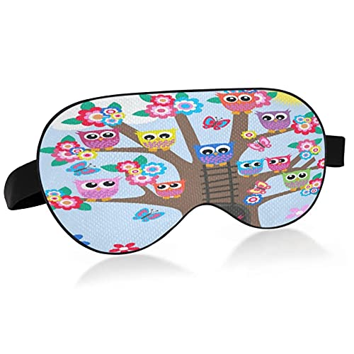 Tree Full of Owls Sleep Mask - Soft & Comfortable Eye Mask for Sleeping, Blocking Light for Better Rest - Perfect for Travel, Naps & Nighttime Use
