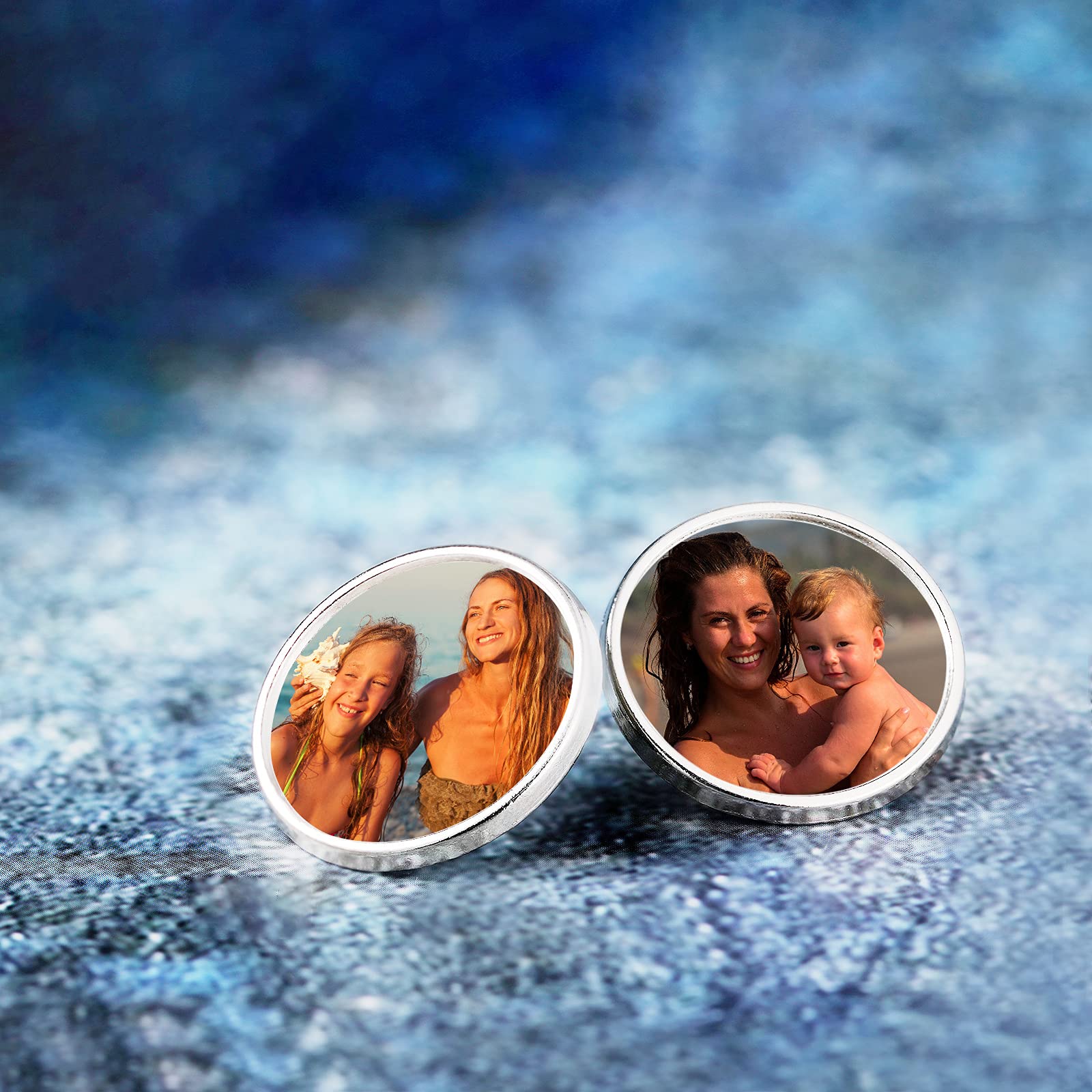 Hicarer 20-Pack Sublimation Blank Pins - DIY Button Badges with Silver Base for Custom Crafts, School Projects & Personalized Gifts | Perfect for DIY Enthusiasts, Teachers & Students
