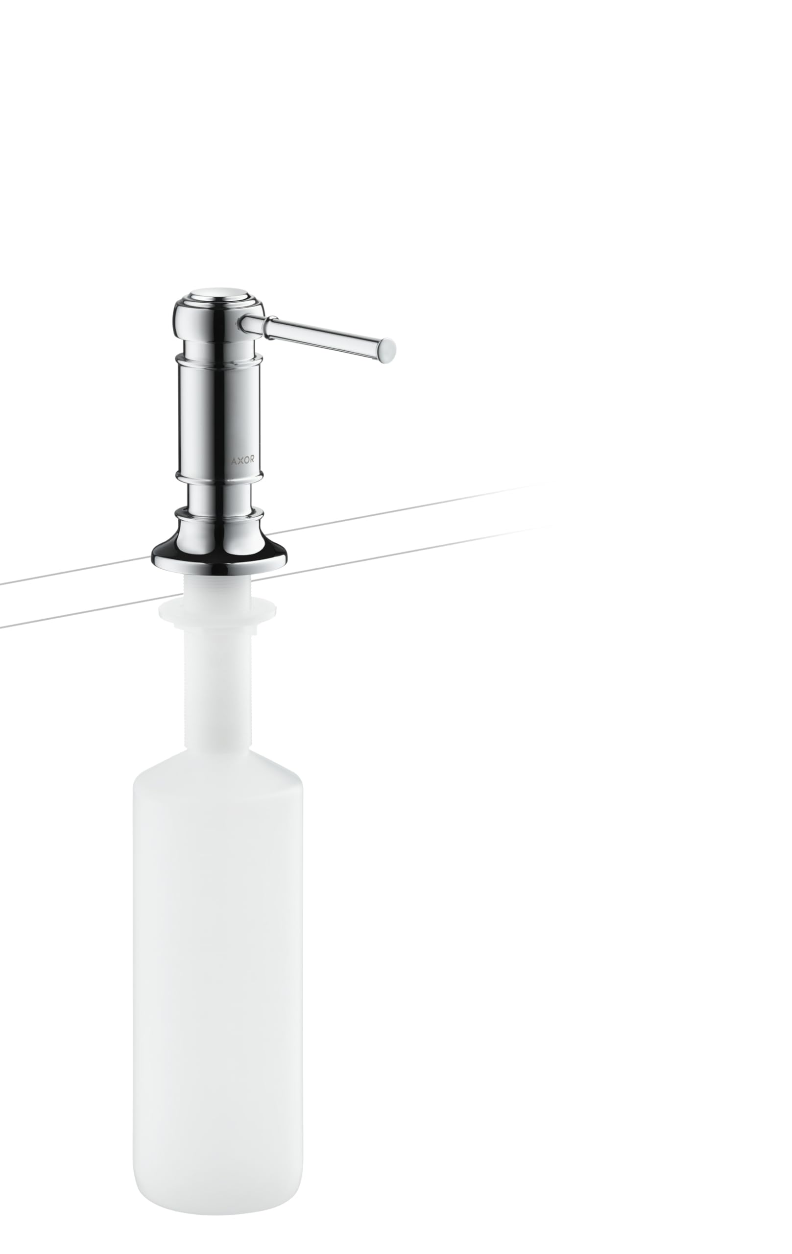 Hansgrohe Axor Montreux 42018340 Brushed Black Soap Dispenser - Premium Bathroom Accessory for Modern Sinks & Countertops