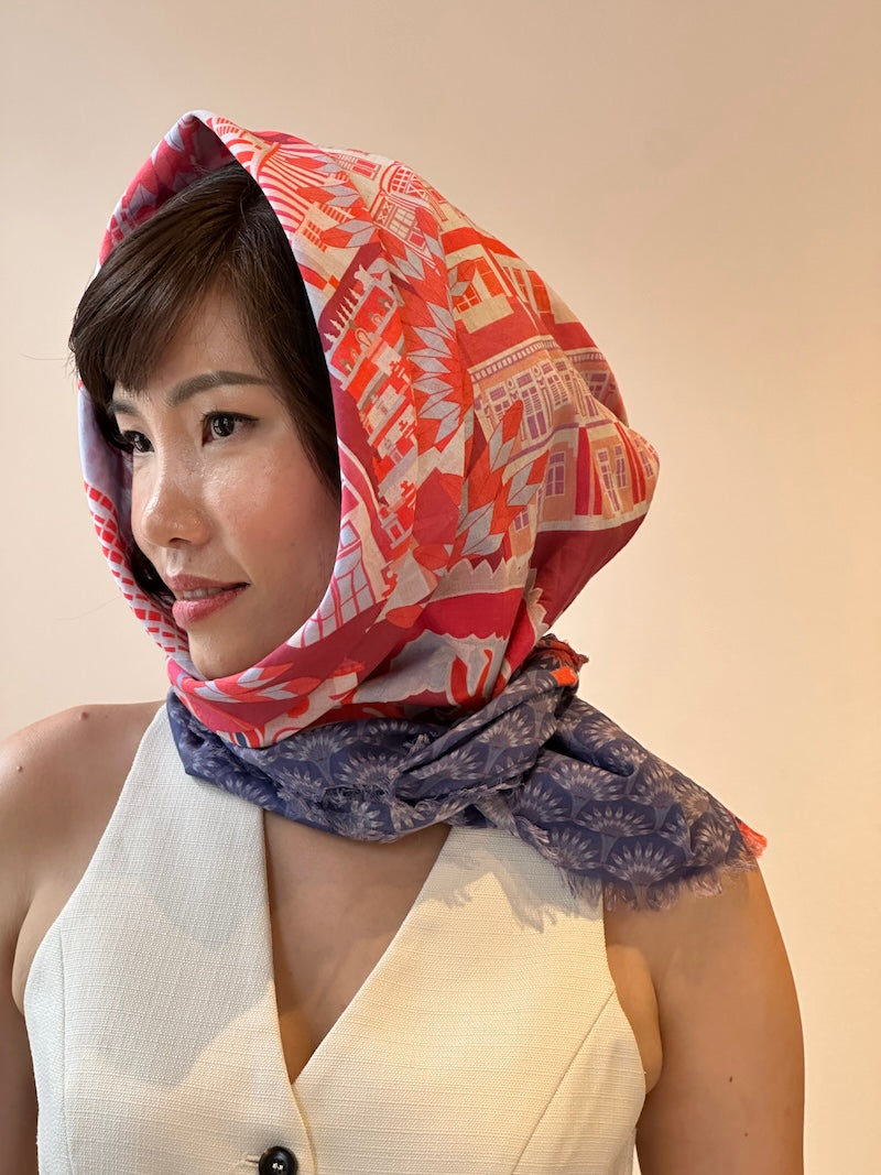 Premium Soft Cotton Scarf for Women - Lightweight Breathable Fashion Accessory - Perfect for Travel, Office & Casual Outfits