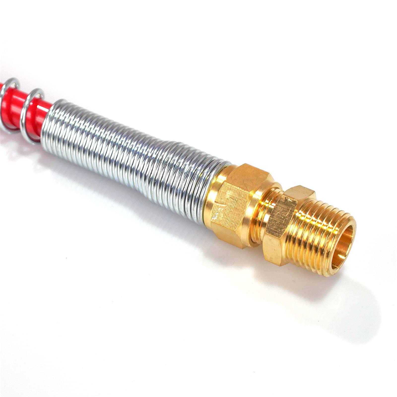 15 FT Air Brake Line Hose Coil Assembly with 1/2