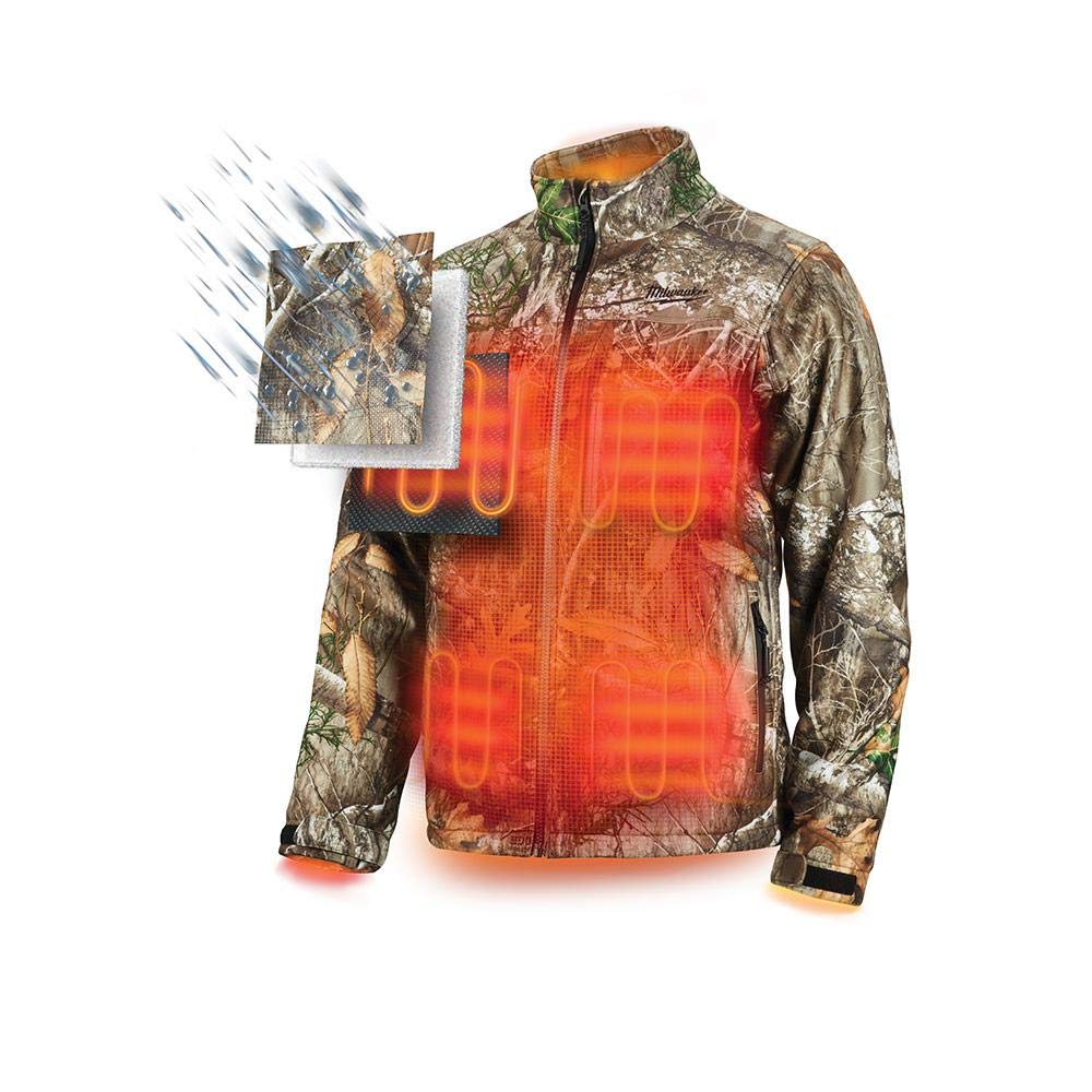 Milwaukee Men's Camo Hoodie - All-Season Comfort, Medium Size, Regular Fit for Outdoor Work & Casual Wear