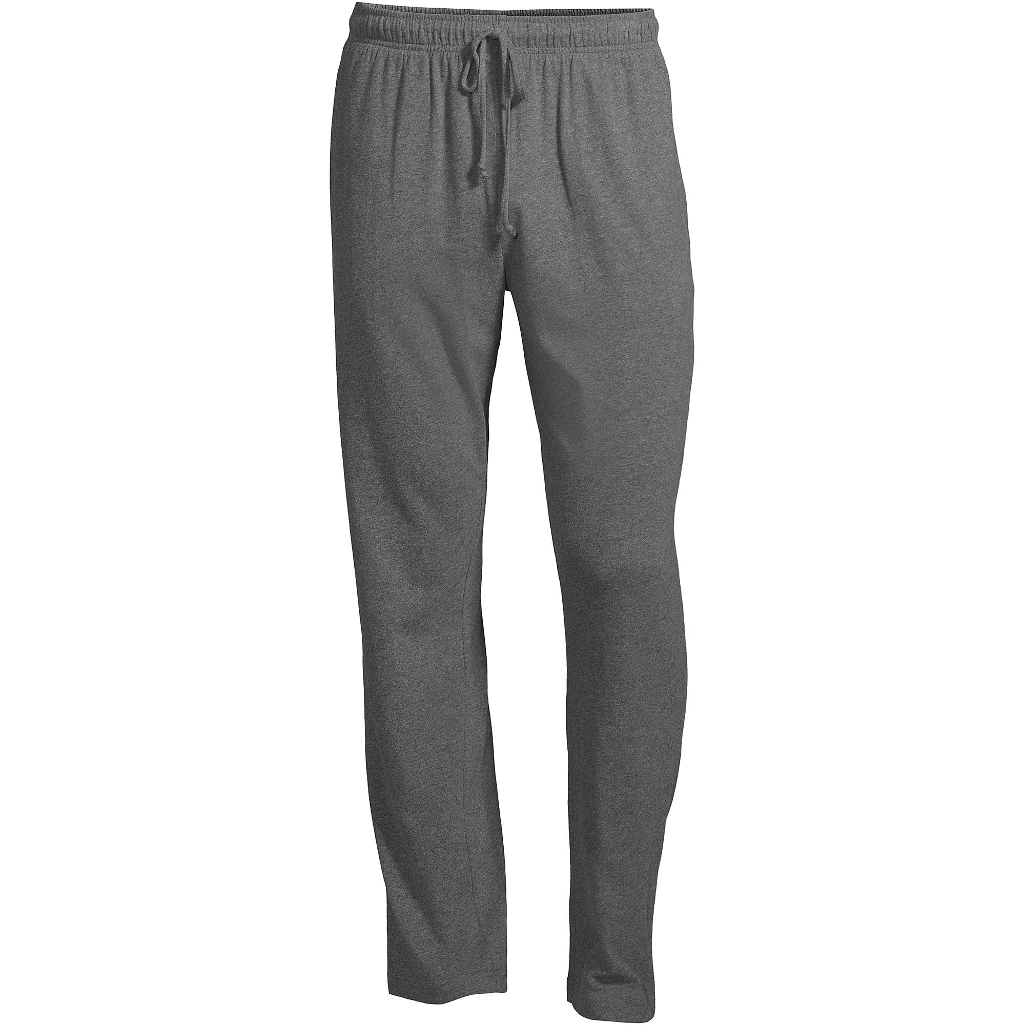 Lands' End Men's Comfortable Knit Jersey Sleep Pants - Soft Lounge Pajama Bottoms for Relaxing at Home & Travel