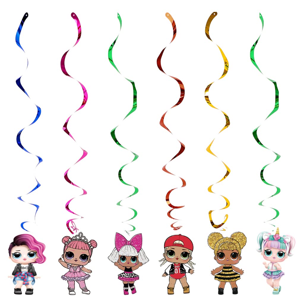 24pcs Colorful Hanging Swirl Decorations for Kids Birthday Party, Ceiling Streamers for Baby Shower & Children's Room Decor - Perfect for Birthday Celebrations, Classroom Parties & Festive Events