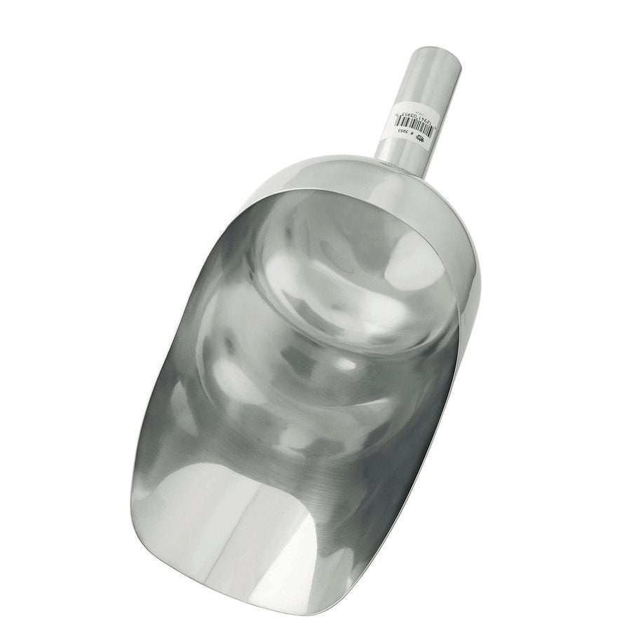 Winco 64 Oz Stainless Steel Utility Scoop - Heavy Duty Commercial Kitchen Scoop for Flour, Sugar, Rice & Bulk Food - Perfect for Restaurants, Bakeries & Food Service