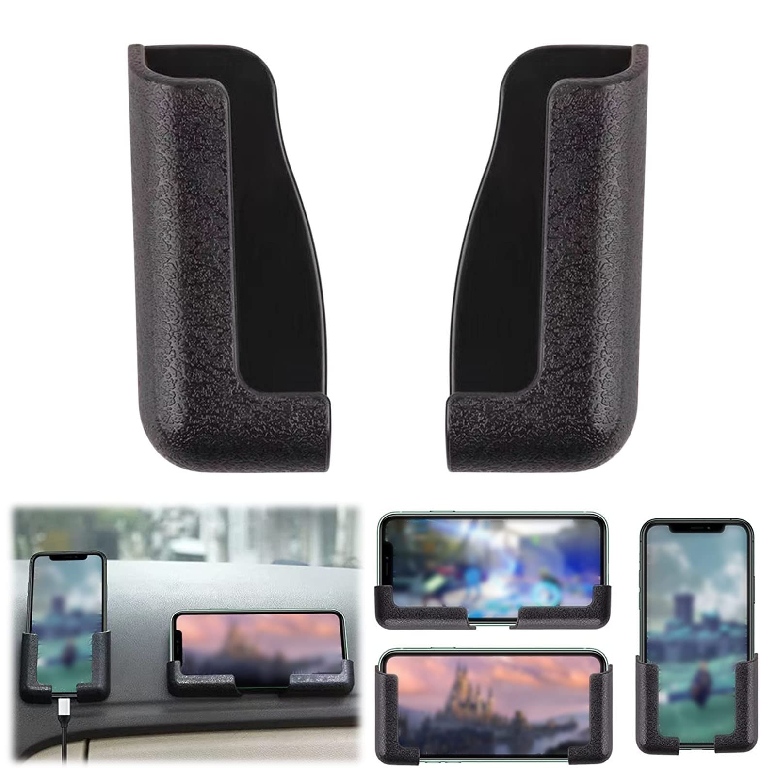 2023 Self Adhesive Car Phone Holder - Universal Dashboard & Wall Mount with Strong Suction Cup - Multi-Functional Phone Stand for Car, Kitchen, Bathroom & Office Use