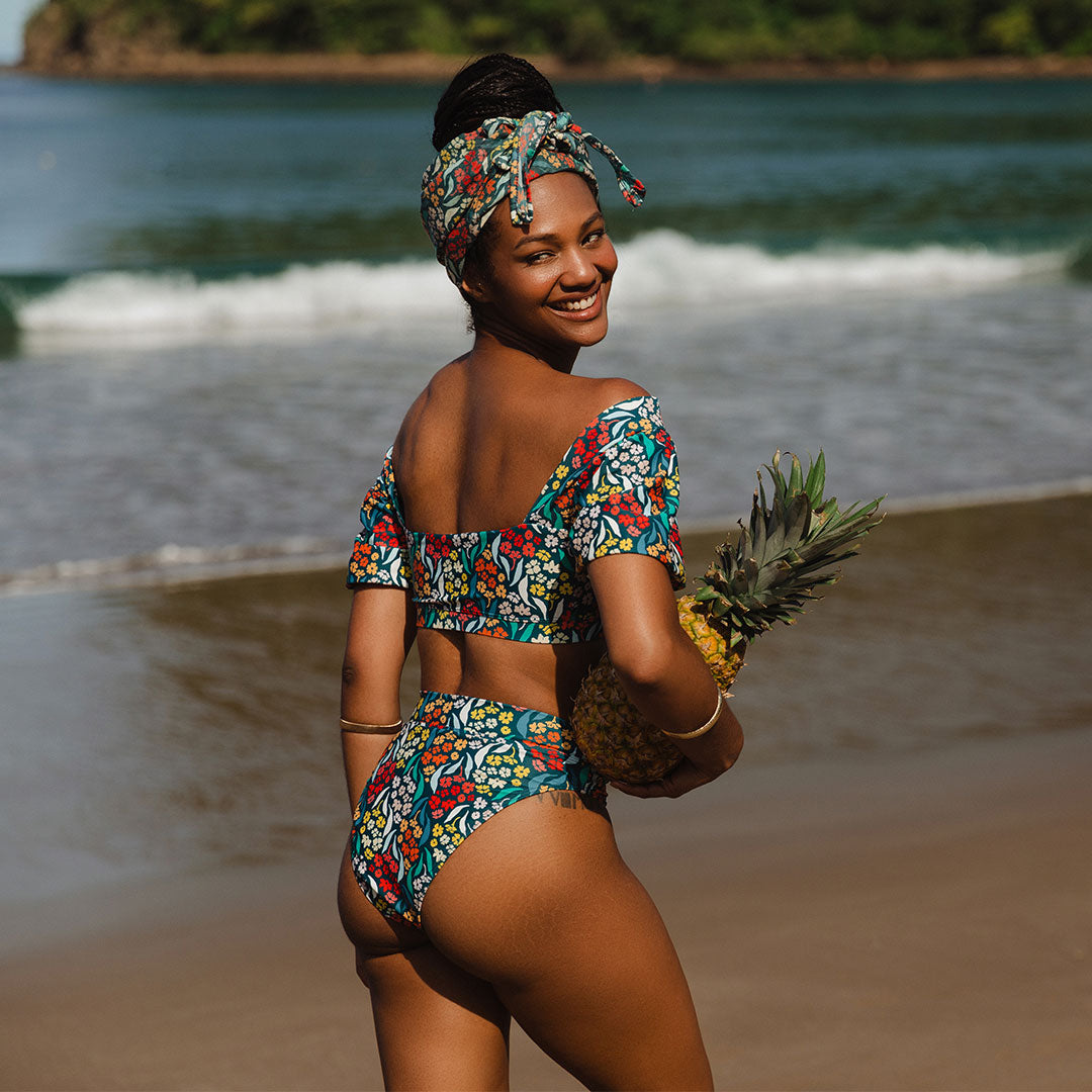 Costa Floral Almost Cheeky Bottoms - Sexy Lingerie for Women, Comfortable Underwear for Daily Wear & Special Occasions
