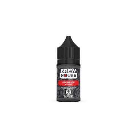 Caffe Del Latte Salt Nic Brew House Salts 30mL - Smooth Coffee Flavored Nicotine Salt E-Liquid for Pod Vapes - Perfect for Morning Vaping & All-Day Enjoyment