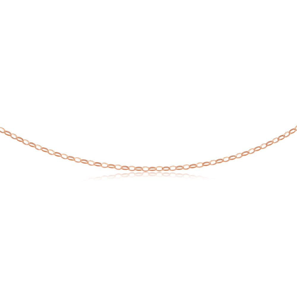 9ct Rose Gold Silver Filled 50cm Belcher Chain Necklace - Elegant Jewelry for Women, Perfect for Daily Wear, Gifts & Special Occasions