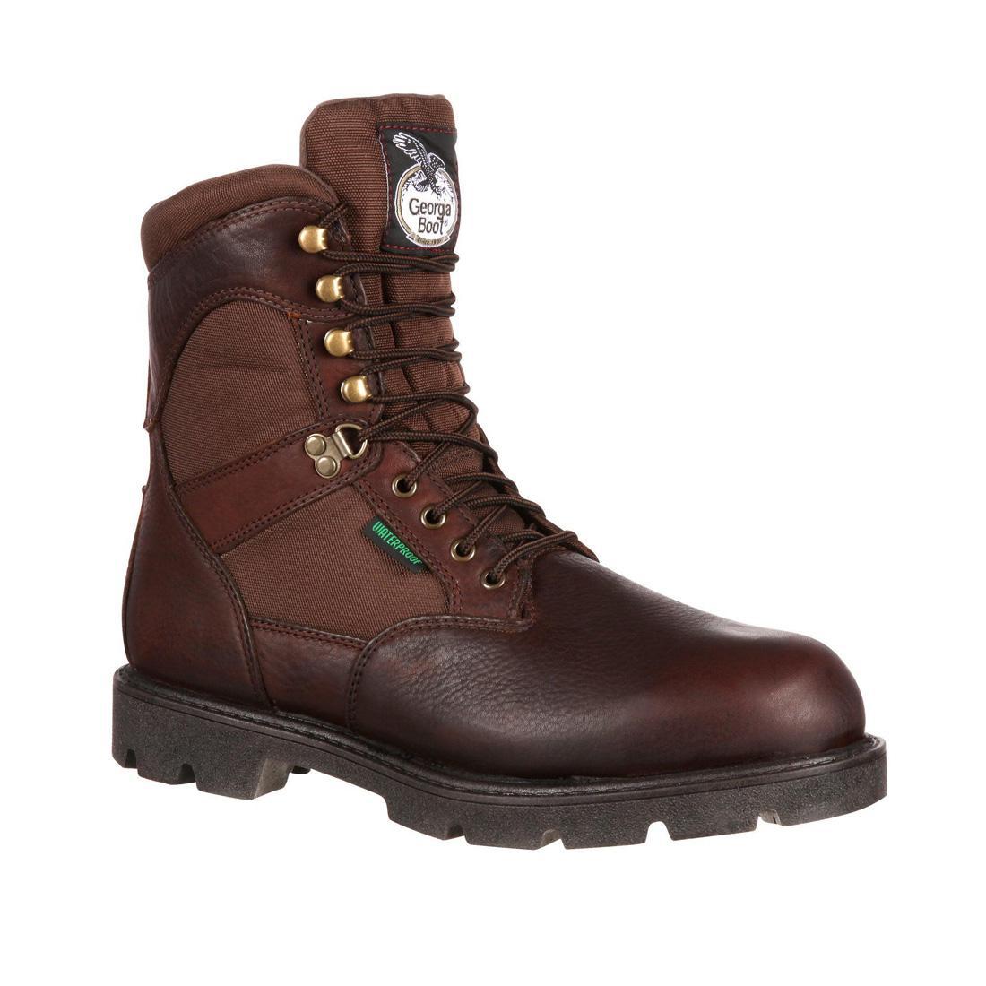 Waterproof 600G Insulated Work Boots for Men - Heavy Duty Safety Shoes with Steel Toe, Slip Resistant & Warm Winter Boots for Construction, Hiking & Outdoor Work