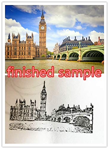 Custom Rubber Stamp for Business, Wedding & Invitations - Be Still and Know That I Am God Design - Perfect for Save the Date Cards, Logo Stamping & DIY Crafts