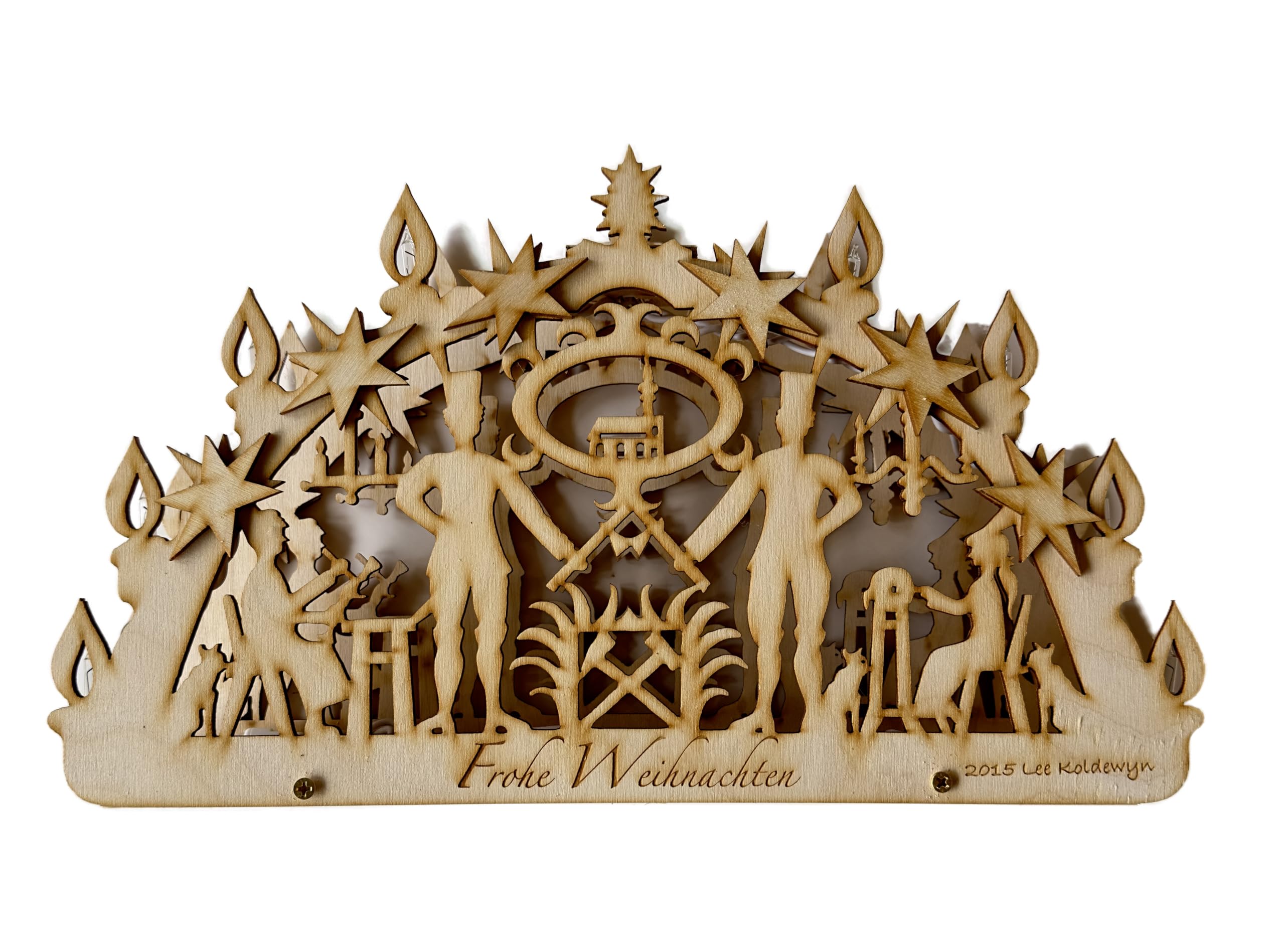 Lee Koldewyn Christmas Candle Arch Toy Shop - Festive Holiday Decor for Home, Party & Christmas Tree Decoration | Fröhliche Weihnachten