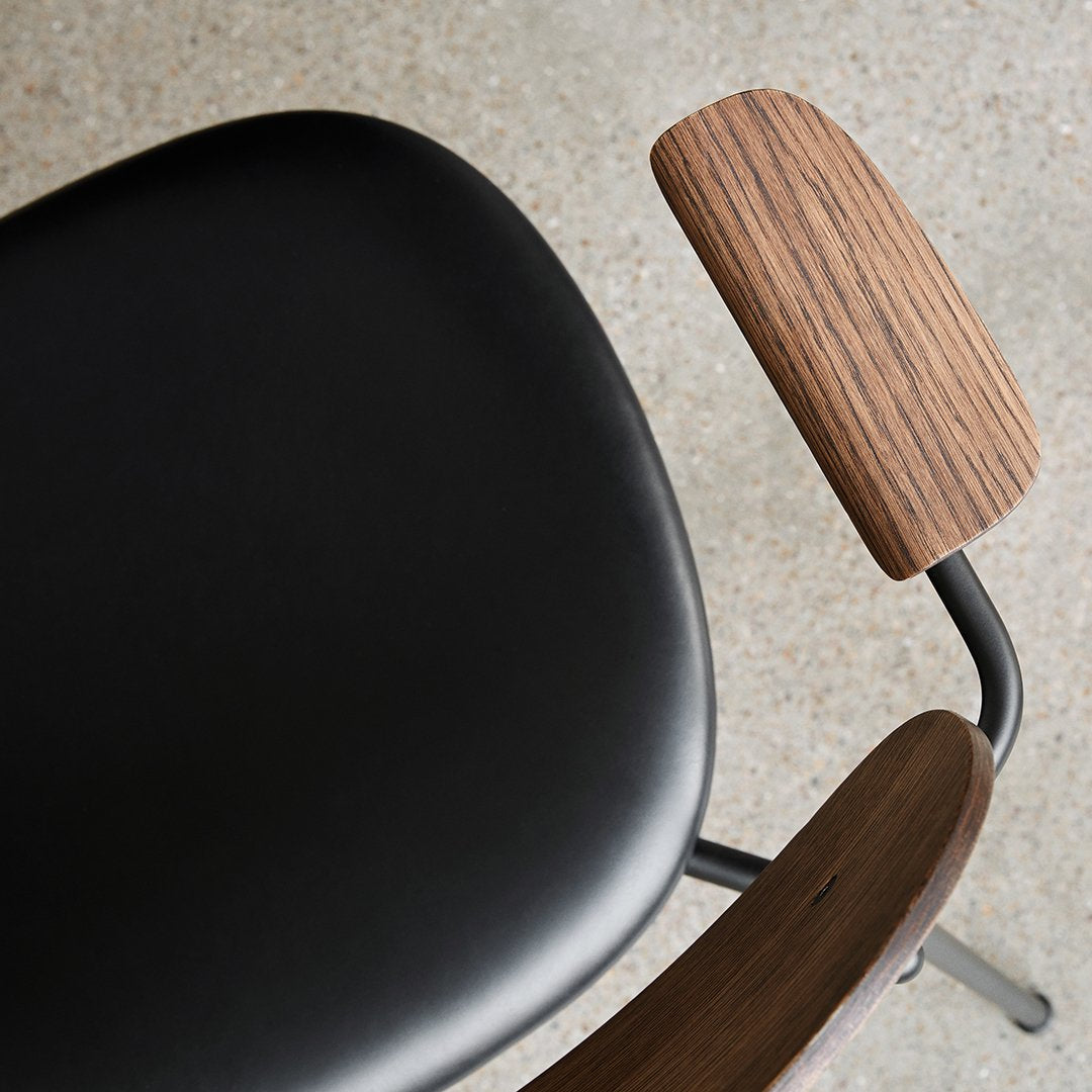 Modern Upholstered Dining Chair with Armrests - Comfortable & Stylish Seating for Kitchen, Dining Room, and Home Office